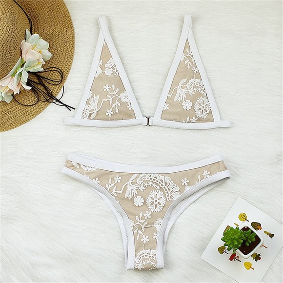 Caicos Stiched Lace Bohemian Overlay Bikini - Picture 4 of 13